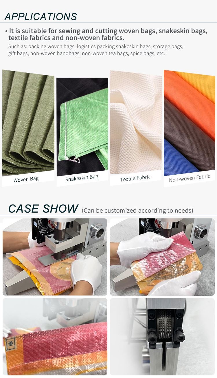Ultrasonic Snakeskin Bags Cutting Machine